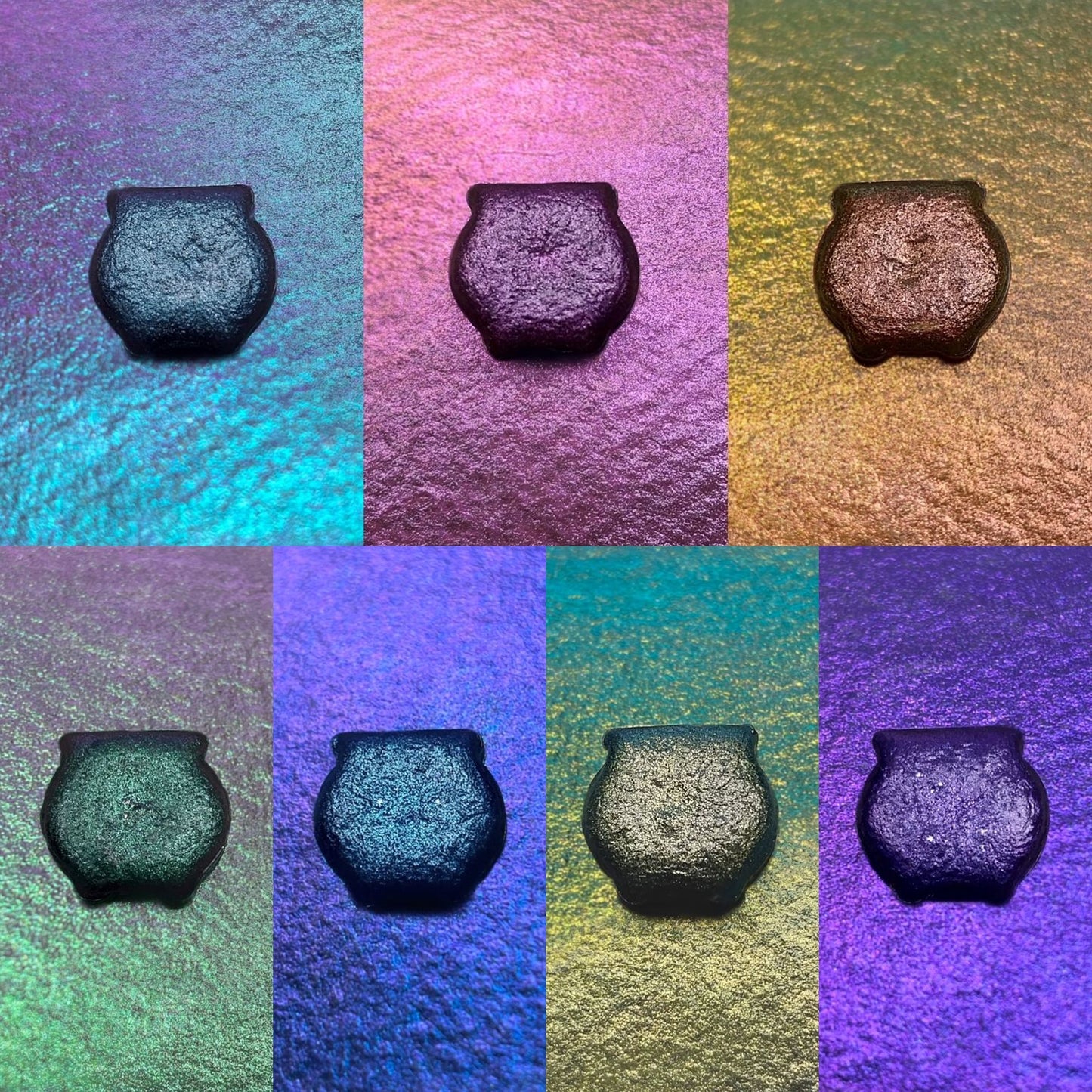 Witchcraft Palette - Handmade Colourshift Watercolour Paint
