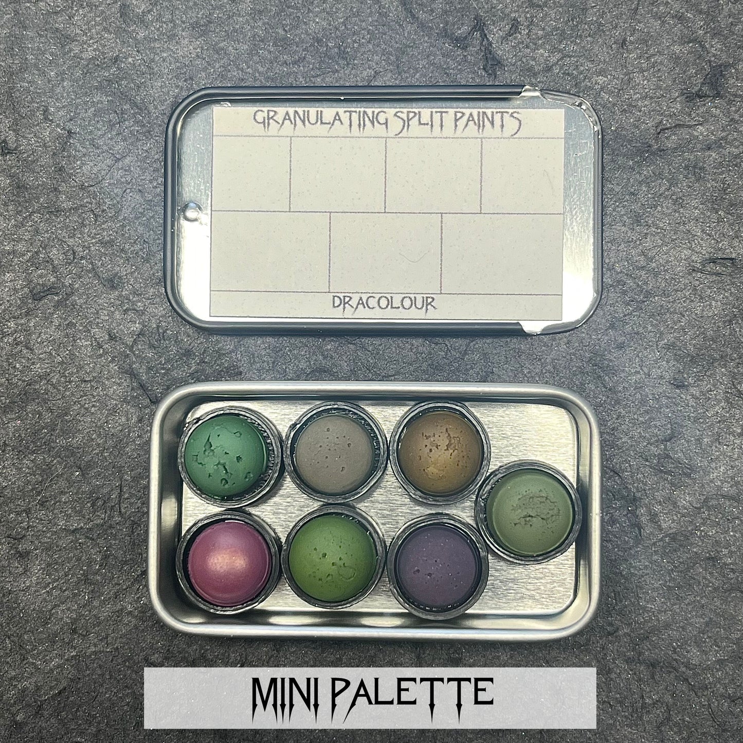 Granulating Split Palette- Handmade Watercolour Paint