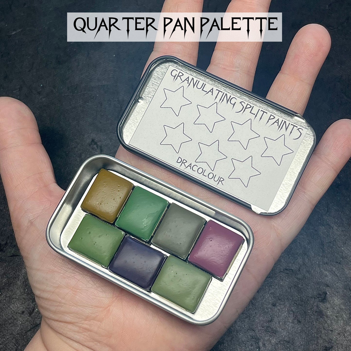 Granulating Split Palette- Handmade Watercolour Paint