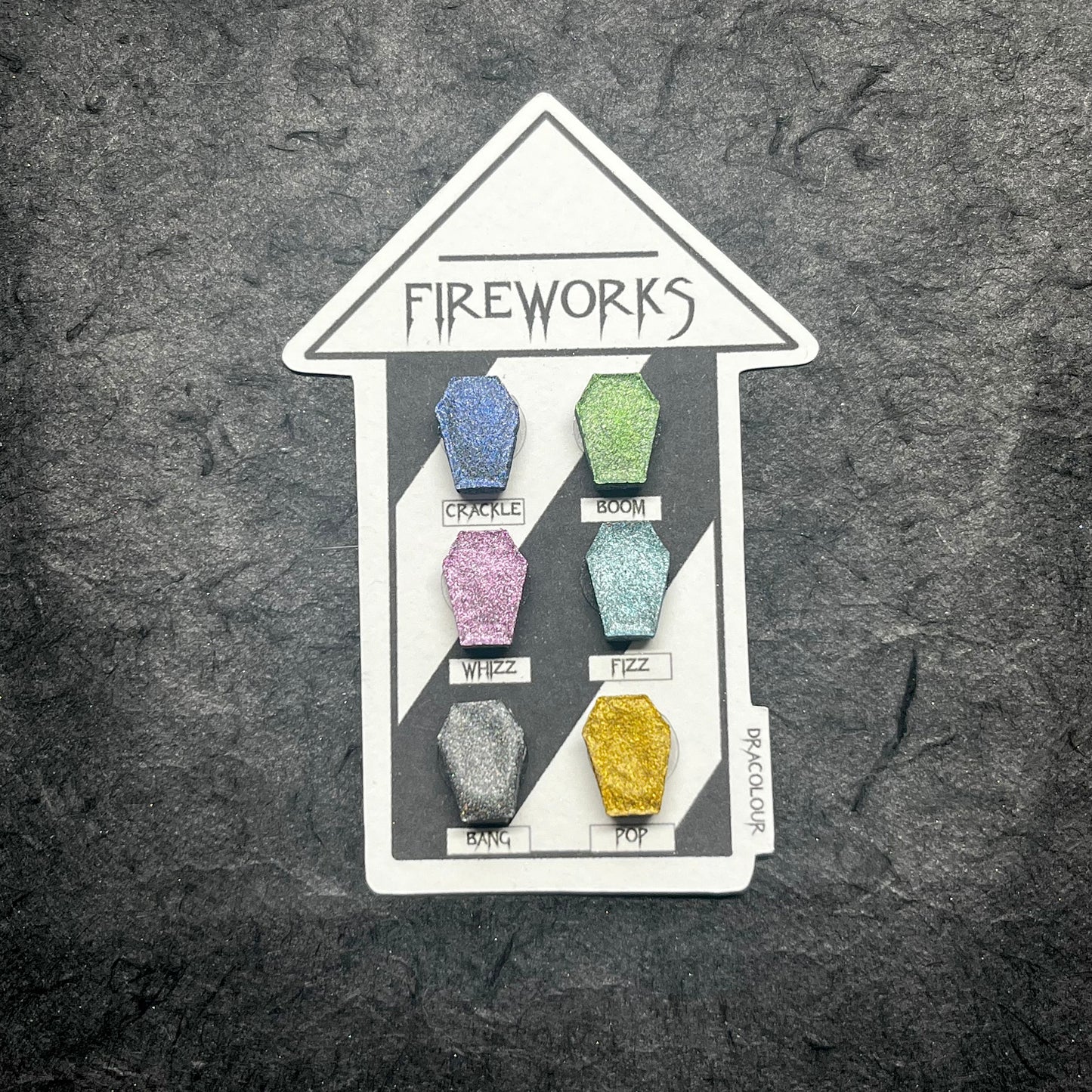 Fireworks Dot Card- Handmade Watercolour Paint