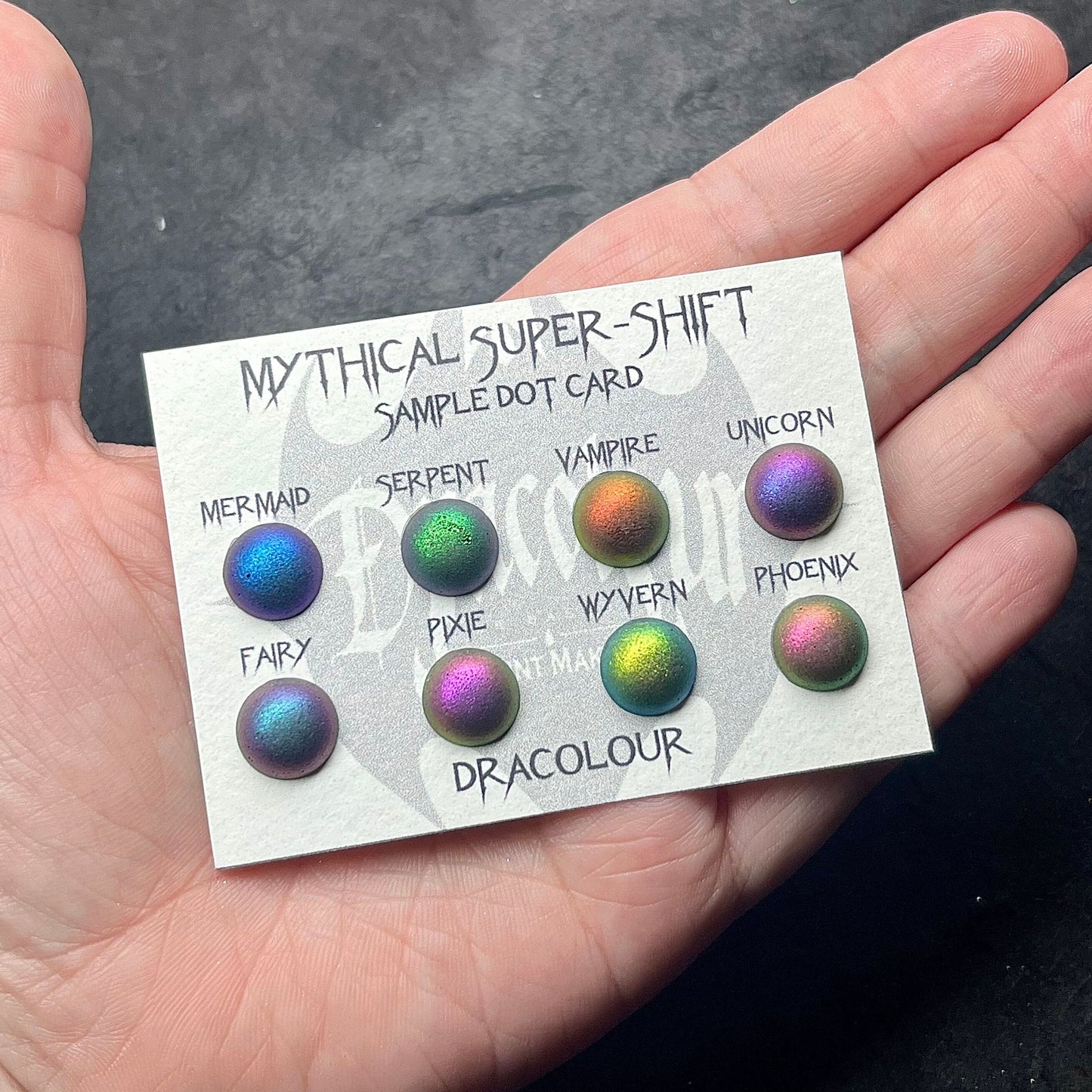 Mythical Dot Card- Handmade Watercolour Paint