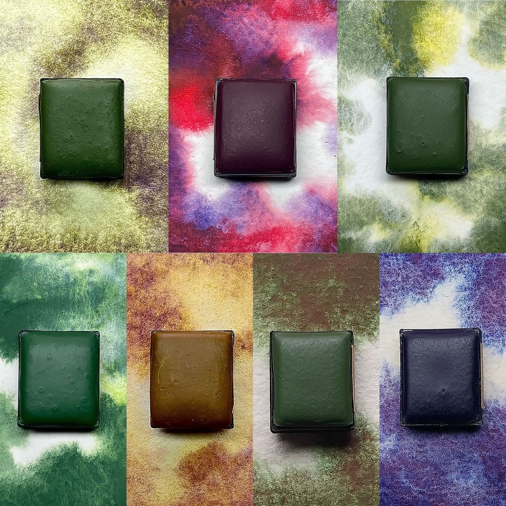 Granulating Split Palette- Handmade Watercolour Paint
