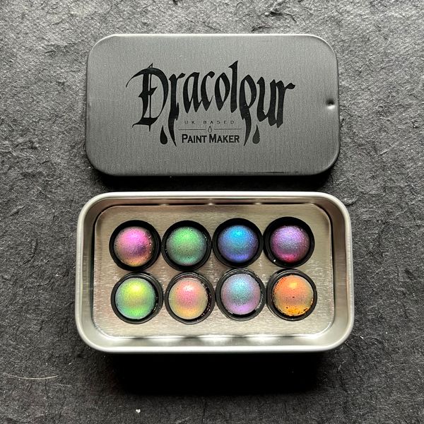 MINI Mythical Palette- Handmade Colourshift Watercolour Paint