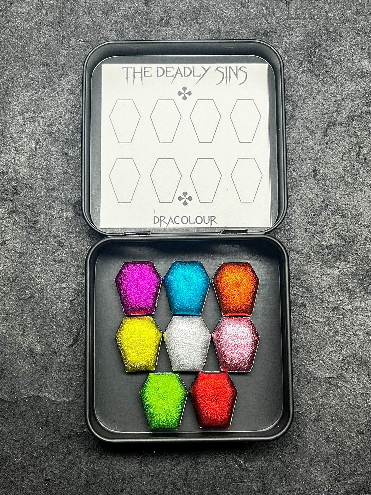 Deadly Sins Palette- Handmade Watercolour Paint