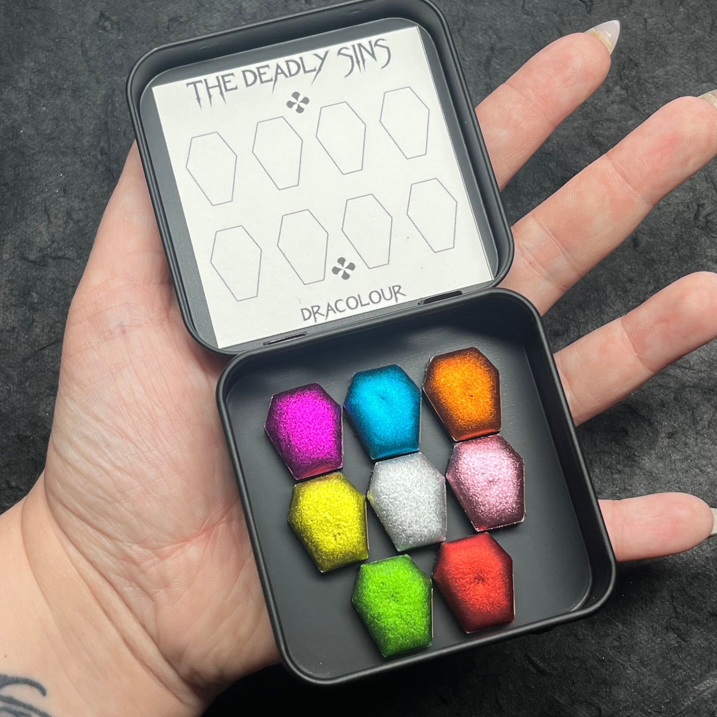 Deadly Sins Palette- Handmade Watercolour Paint