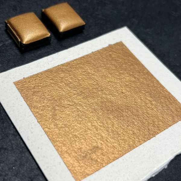 Golden Brown- Handmade Watercolour Paint