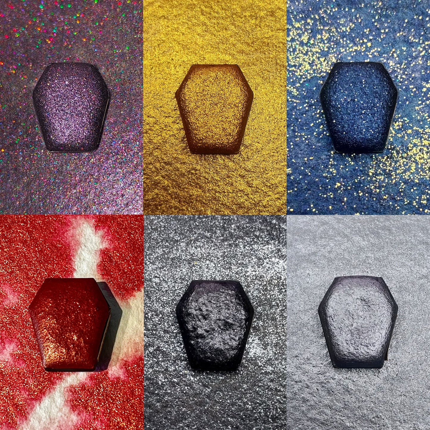 Crypt Sample Card - Handmade Watercolour Paint