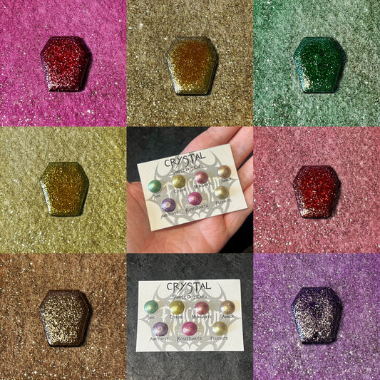 Crystal Dot Card- Handmade Watercolour Paint