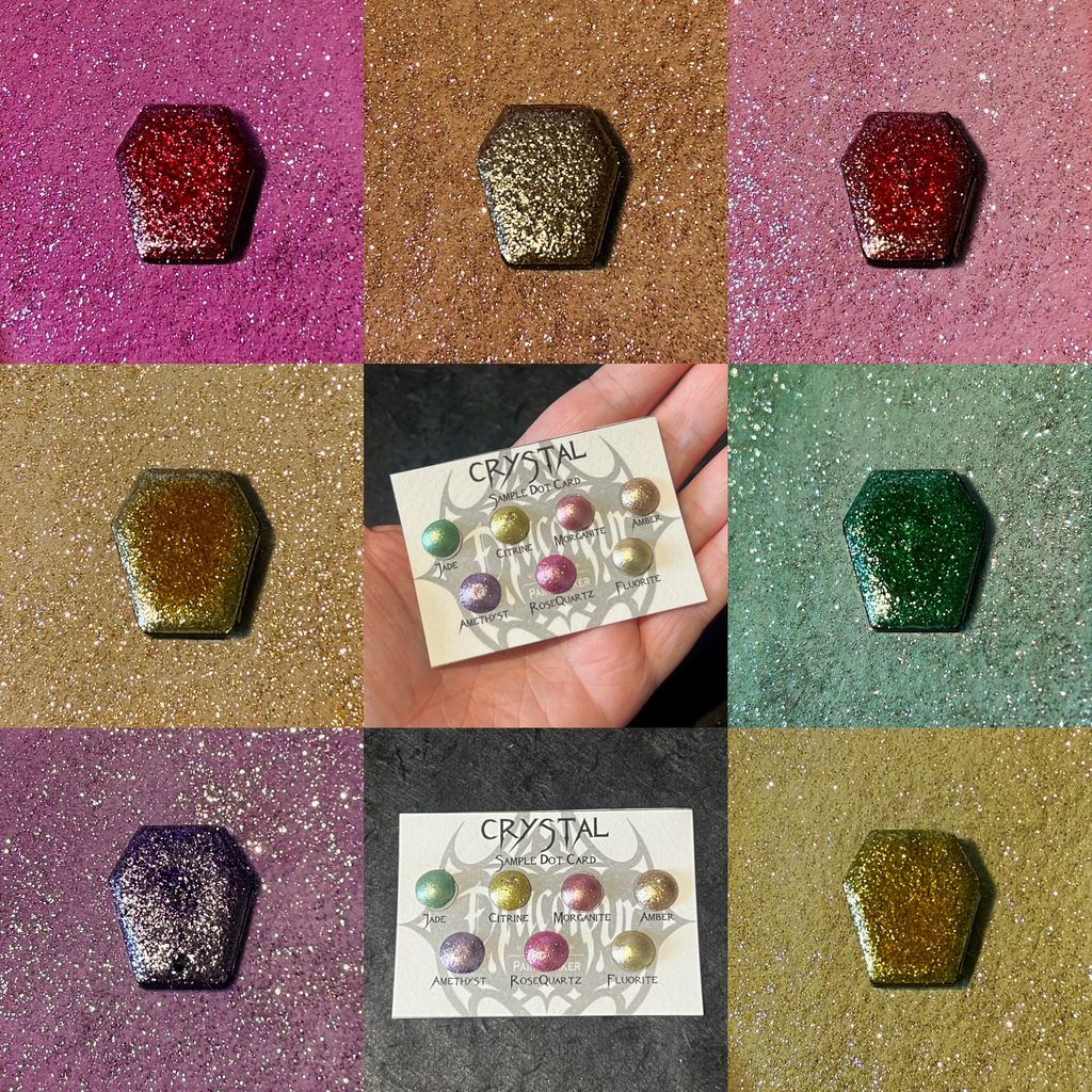 Crystal Dot Card- Handmade Watercolour Paint